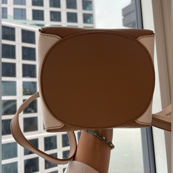 YUZEFI leather Pepper Bag in Cappuccino Bianco, 2 handles - LIKE NEW - Picture 13 of 16